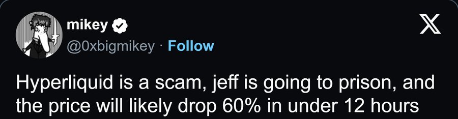 Hyperliquid is a scam, jeff is going to prison